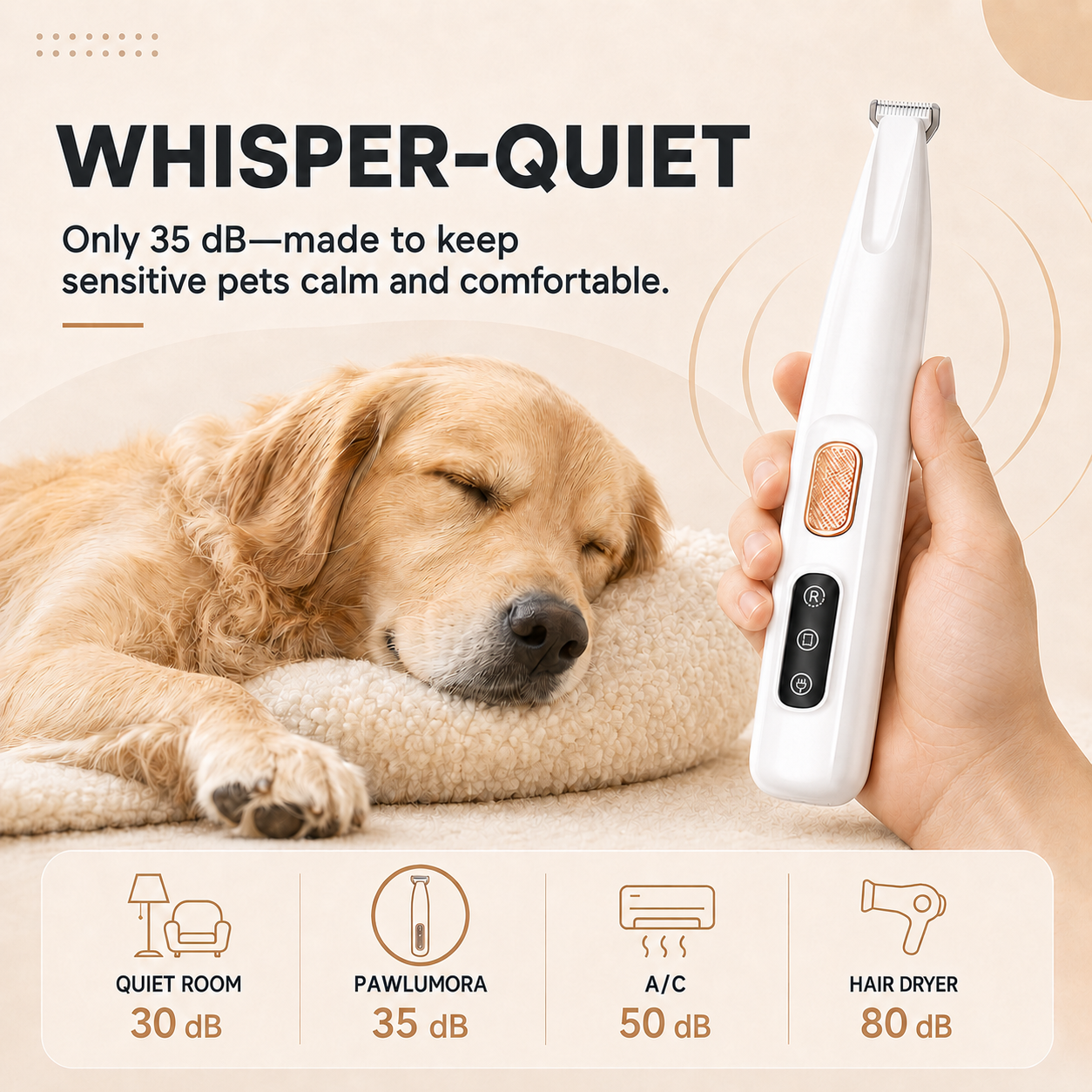 The PawLumora™ Pet Hair Trimmer